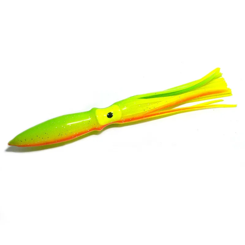PVC Octopus Squid Lure Baits Big Game Plastic Skirts Tube Fishing Lures