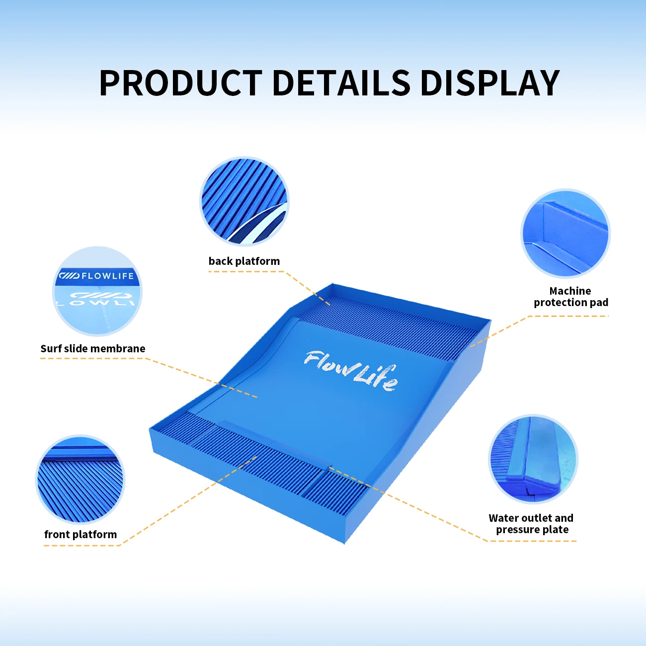 Flowlife wave pool for water park surf simulator flowrider