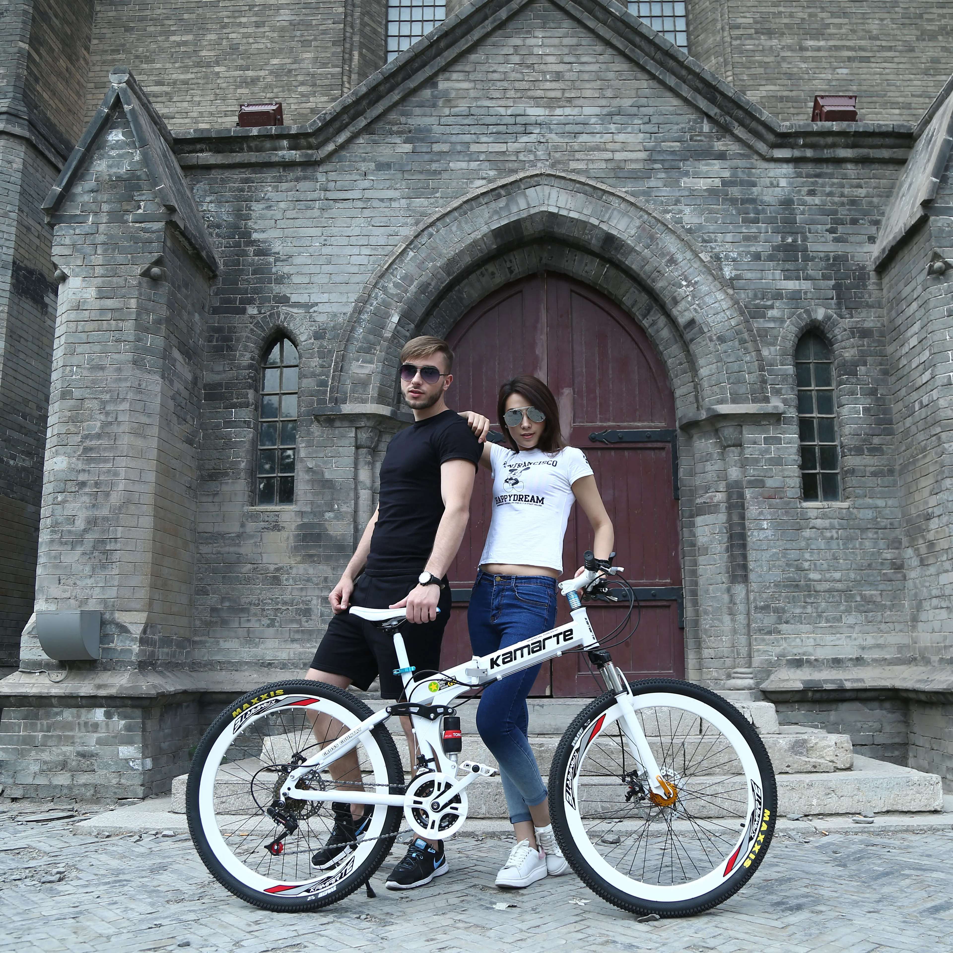 Hot sell 26 inch guvangzhou birdy china shaft drive petrol bikes for men mountain bike k-rock folding bicycle