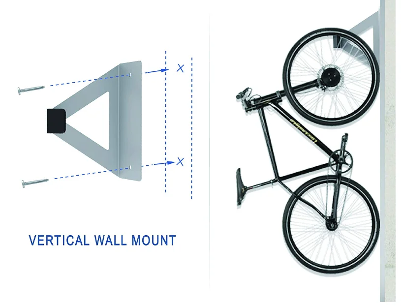 Wholesale fixed wall-mounted bicycle high quality professional design Hook type bicycle rack