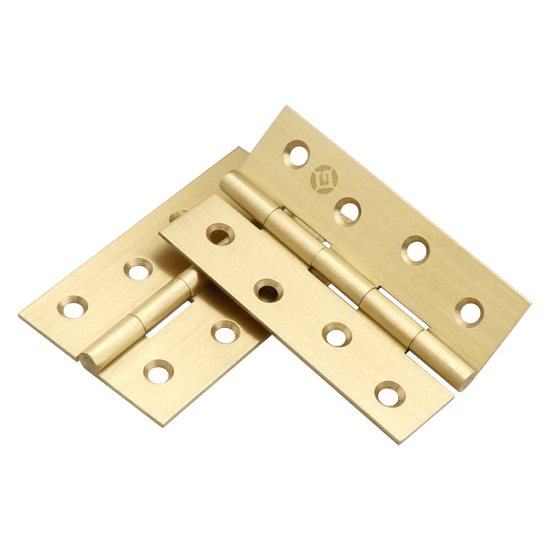 High-end Brass Hinges Jewelry Box Mini Door Hinge Kitchen Cabinet Door Copper Hinges Furniture Hardware
