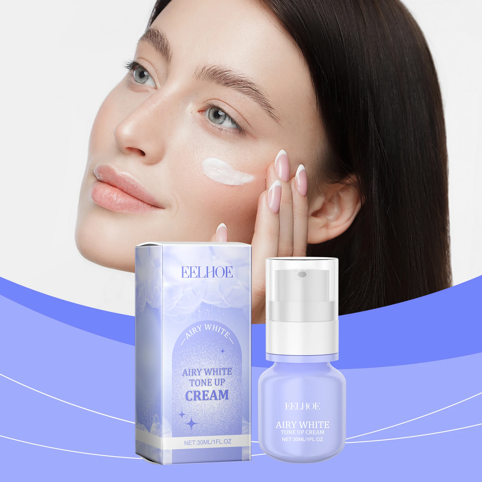 EELHOE Airy White Tone Up Крем уменьшает Увлажняющий Укрепляющий Лифтинг Восстанавливающий лактобионовую кислоту для лица