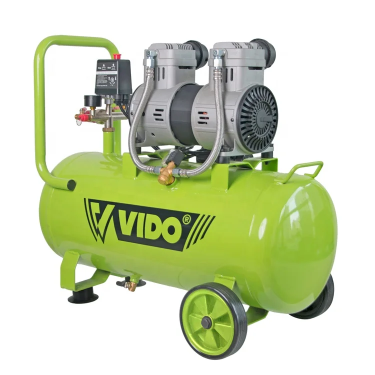  VIDO paint hgih speed oiless quite air-compressor 2HP 50L with adjustable pressure for multiple