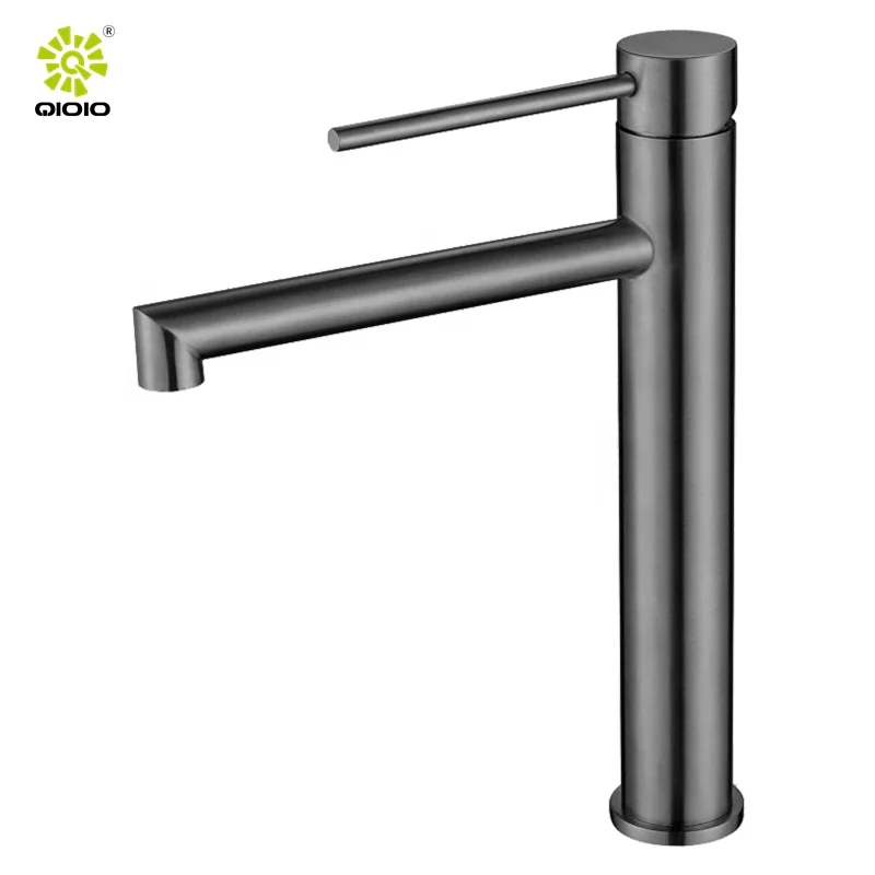 Brushed 304 stainless steel sanitary ware single handle hand wash basin faucet basin tap faucet single faucet for wash basin