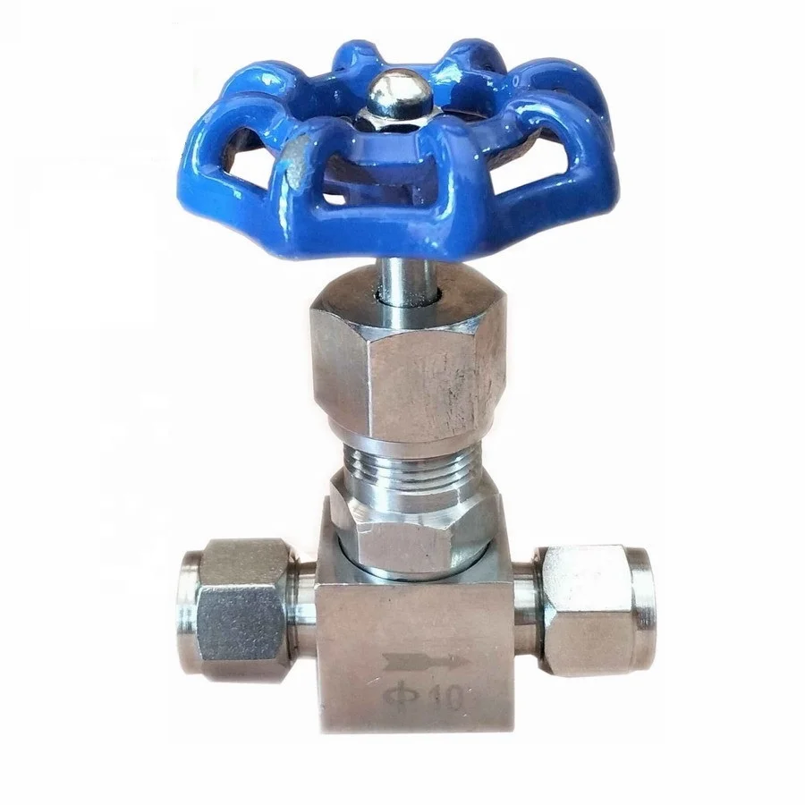 Double Ferrule Needle Valve J91W Card Sleeve Needle Valve Standard General Manual Oil Temperature Gauge Stainless Steel Dn6~40mm