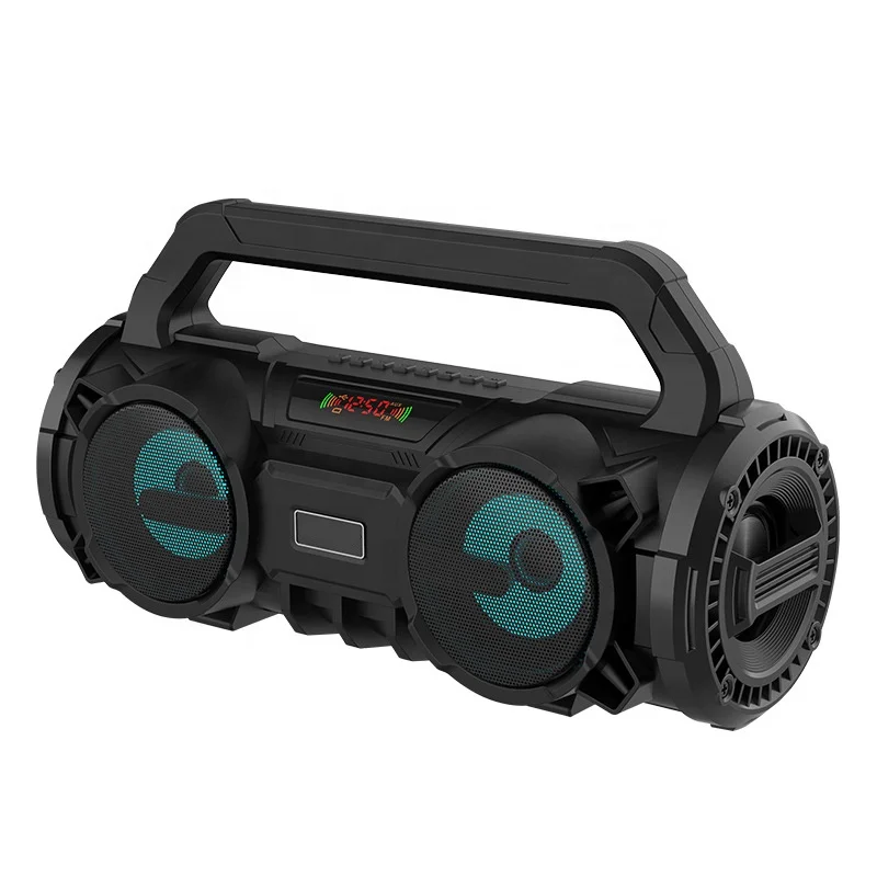 Professional Mini Portable Rechargeable Wireless Bt Outdoor Waterproof Portable Column Blue Tooth Speaker With Echo Tf Fm Radio