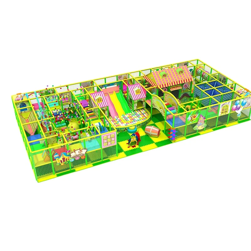 Family Fun Small Indoor Playground Kids Playground Equipment with Game on Sale