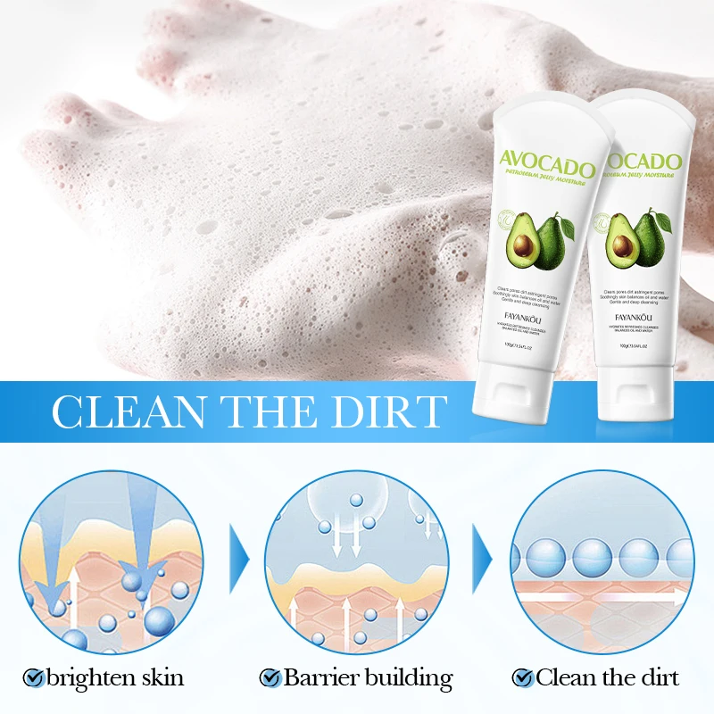 OEM ODM FAYANKOU Beauty Products Brighten Whitening Shea Butter Petroleum Jelly Moistuizes Facial Cleanser Skin Nourish Face