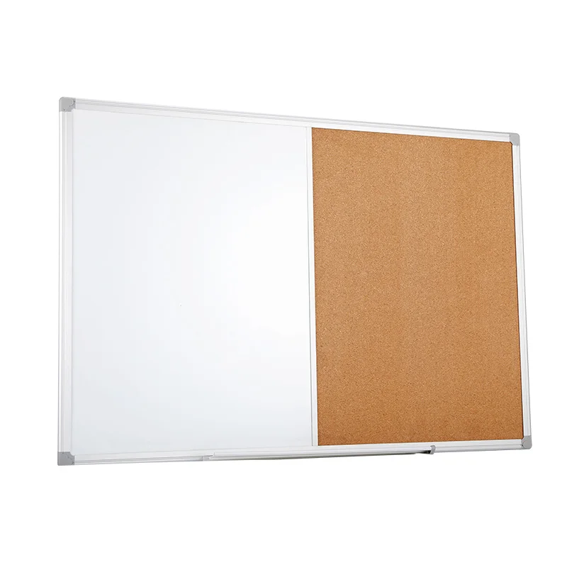 VCW Standard 30*40 Combination Wooden Frame Notice Push Pin Board Cork Bulletin Board For Office Home School Message