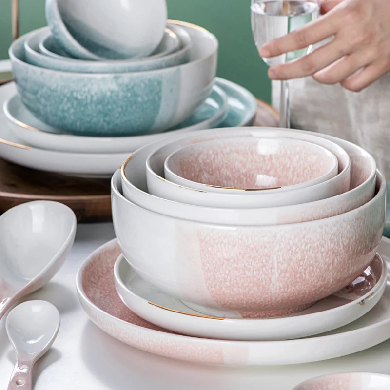 Factory own brand 12 pcs breakfast porcelain dinner set