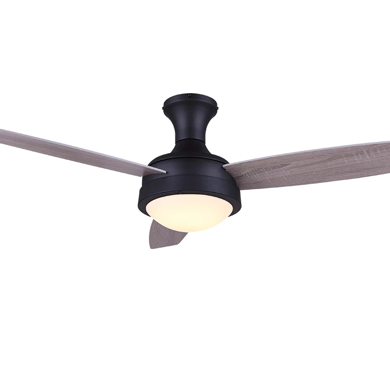 52 inch Modern Air Cooling Fan Home Decorative Hugger ORB Led Ceiling Fan with 3 Plywood Blades, include Wall Control