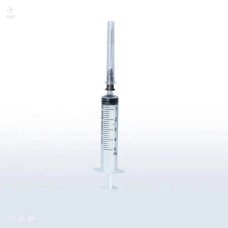 Disposable Medical Syringe Luer Lock Sterile 5ml Disposable Syringe