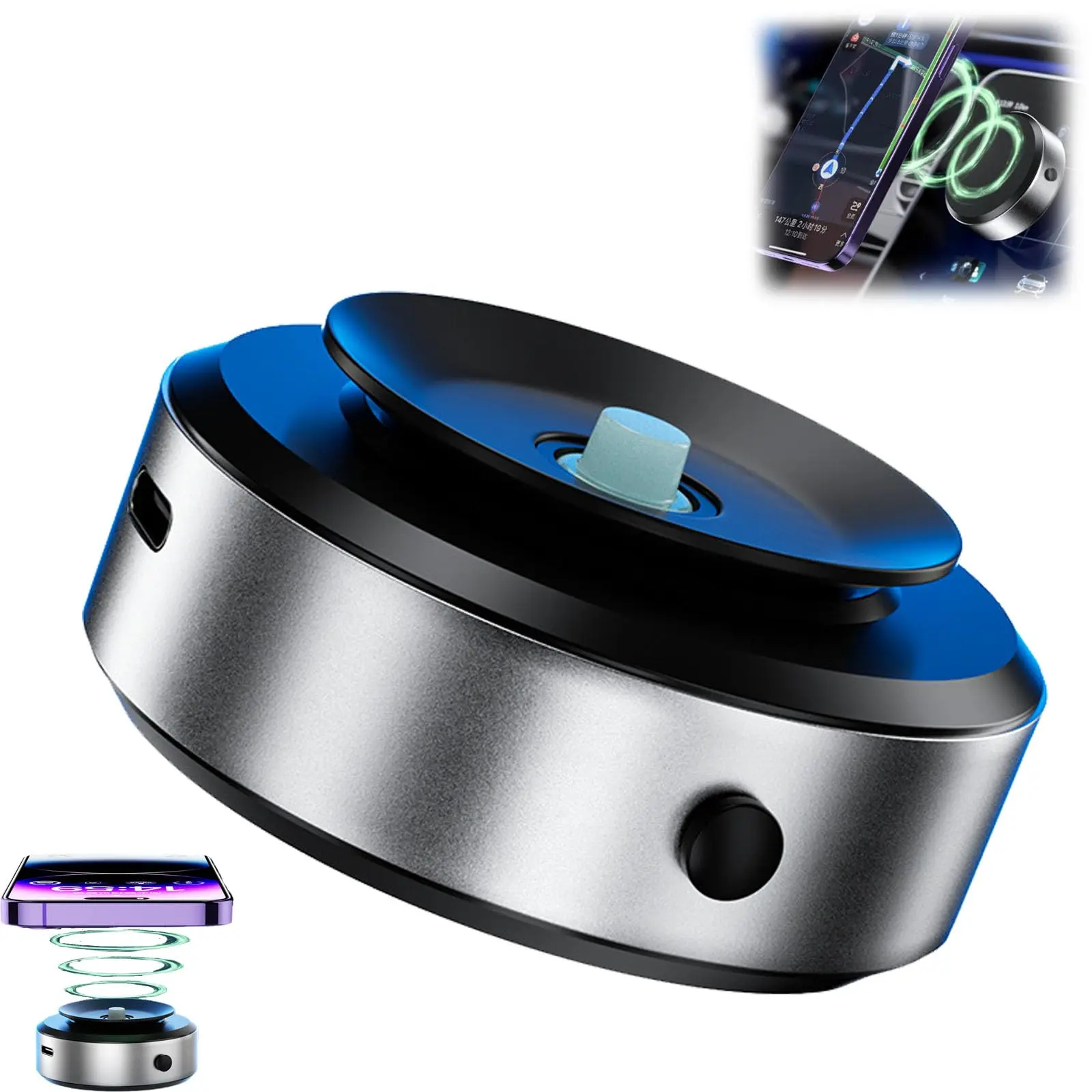 Hot Selling Factory Strong Magnets 360 Rotation Dashboard Double Sided Magnetic Stand Phone Holder For Car Dash Fit for Car