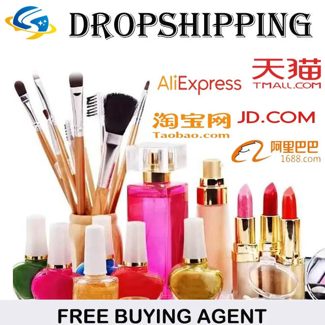 Shenzhen Free sourcing agent 1688 Alibab Taobao Buying agent Dropshipping service Eyelash Cosmetics makeup for E-commerce