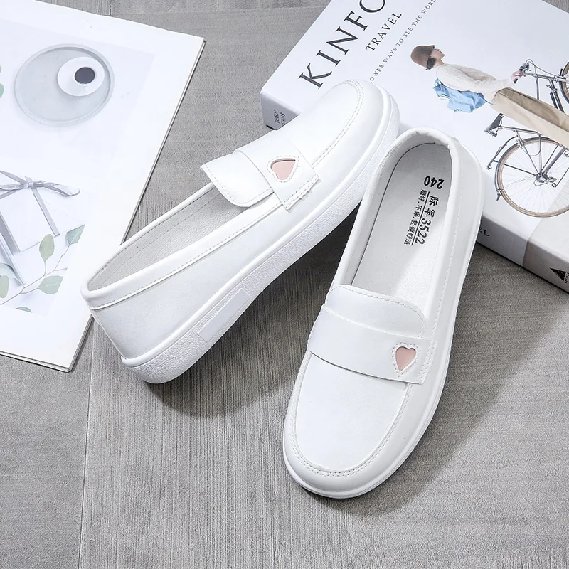 Hospital Work Good Quality Wholesale Woman White Shoes For Nurse