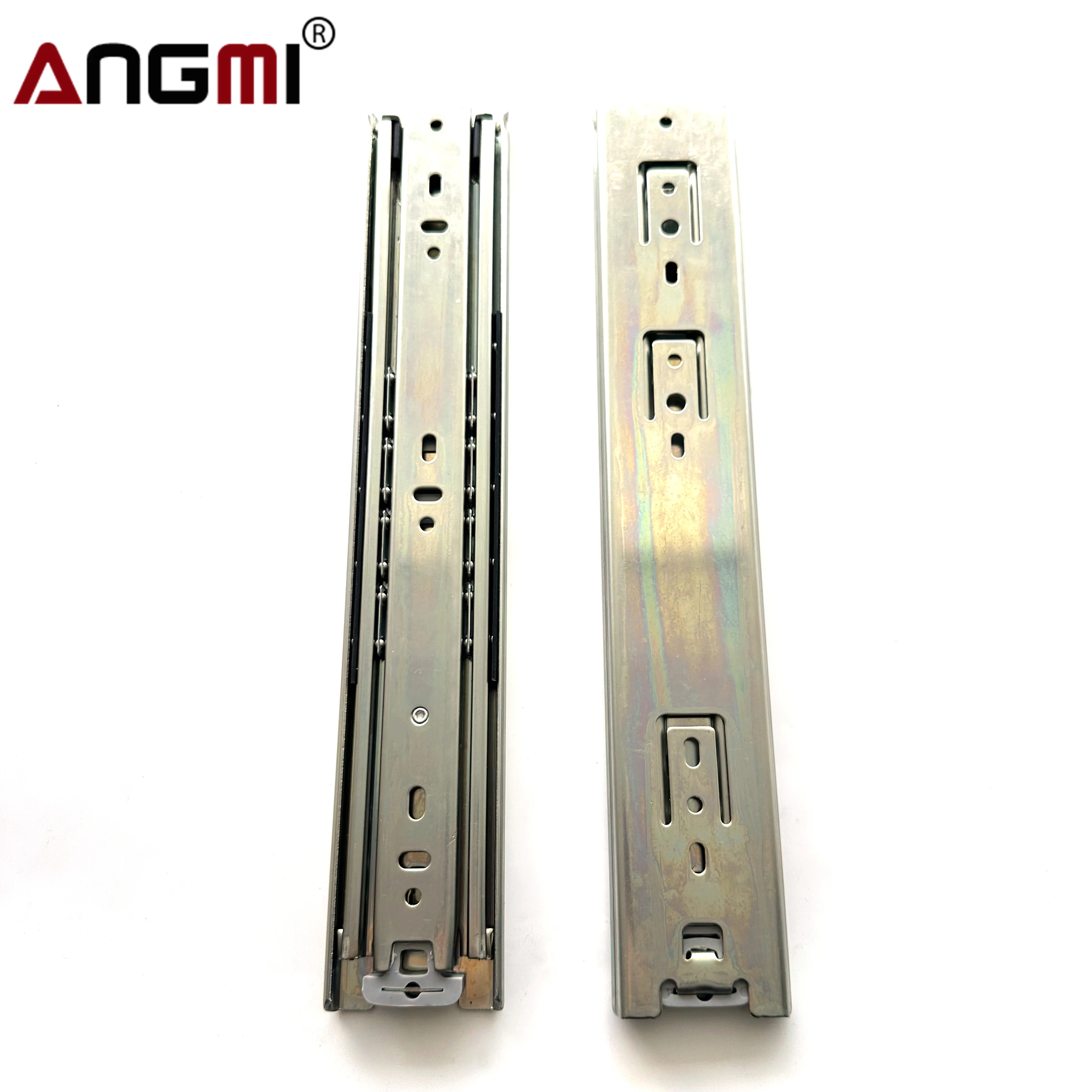 Soft Close Drawer Rails With Lock 3 Fold Full Extension Side Mount Heavy Duty Drawer Slides