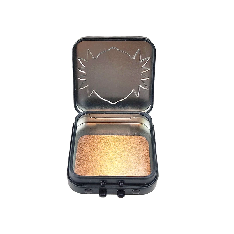 Archibald New Arrival Metal Tin Box Clamshell Concentrate Child Proof Resistant Stash Box Portable Packaging Box With Button