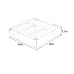 Acrylic Ziplock Bag Storage Organizer Clear Kitchen Drawer Baggie Box With Lids Food Storage Bag Holders