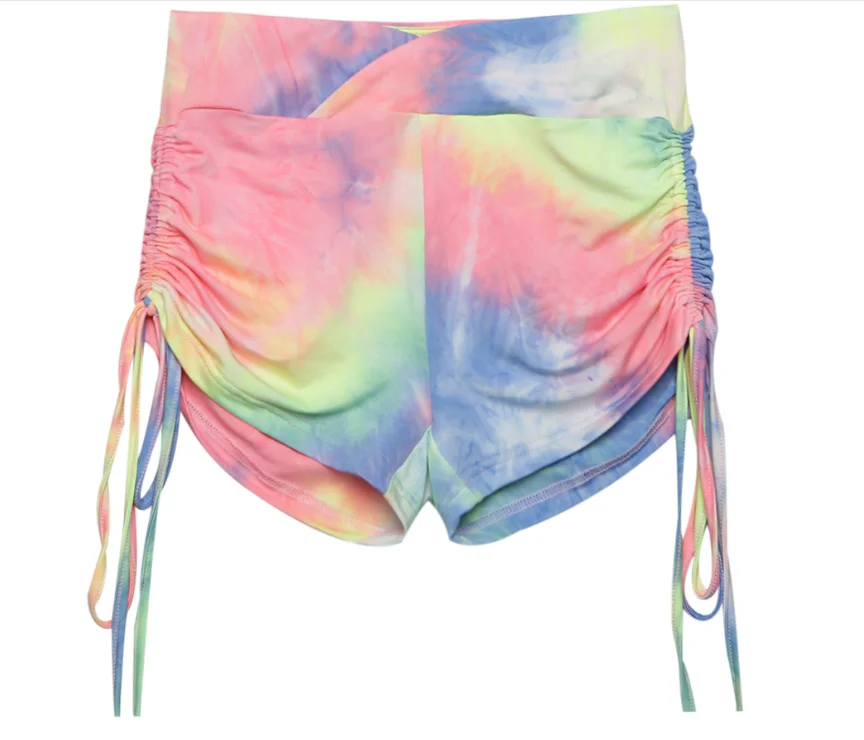 
New trendy yoga pants tie-dye drawstring high-waisted sweatpants 