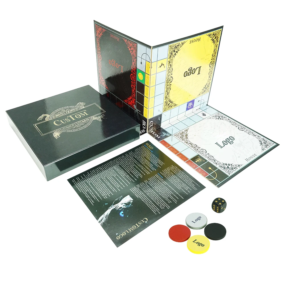 Custom Board Games Top Quality Printing Cards Fun Boardgame For Kids Adult