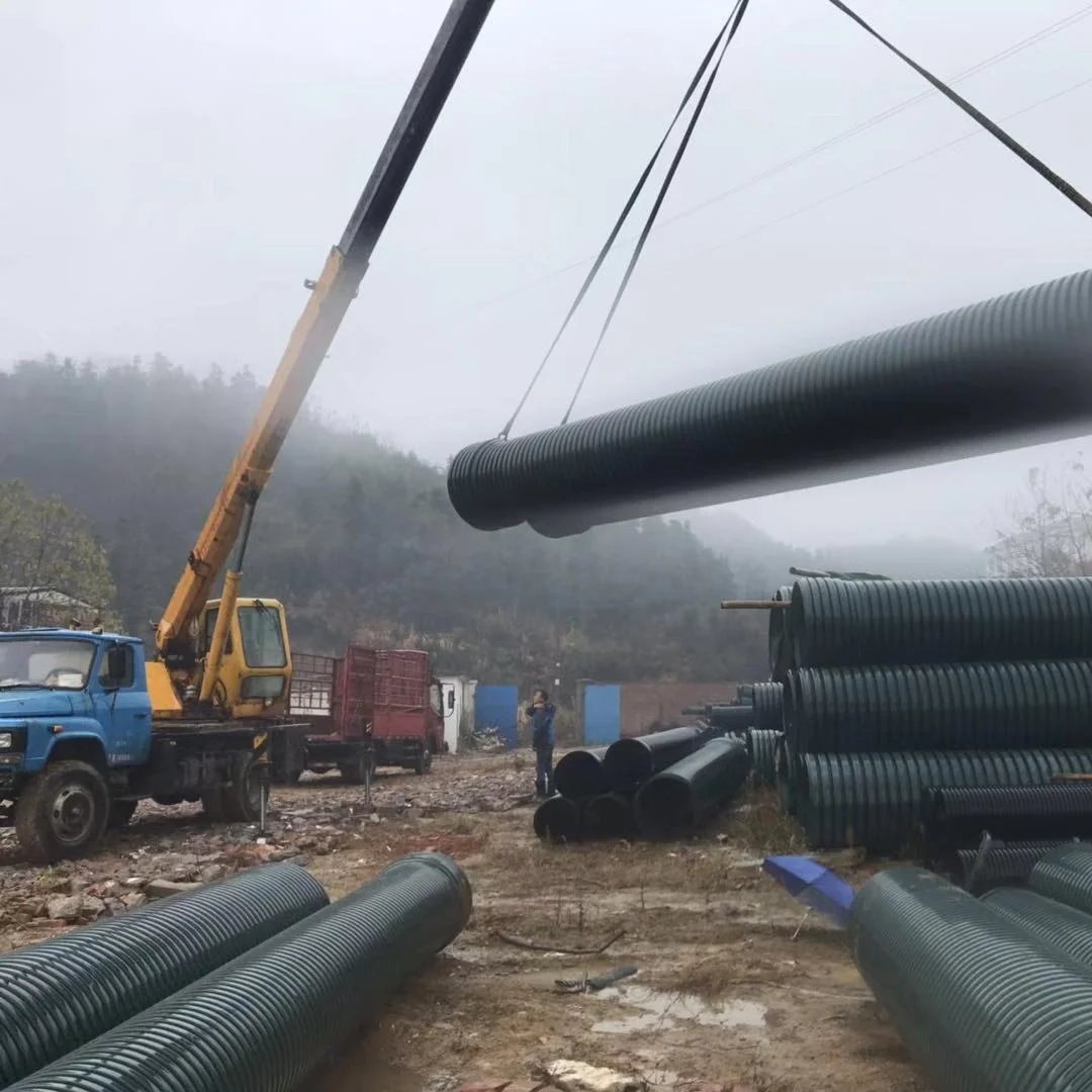 200 мм 300 500 600 800 1000 1200 6 дюймов Sn4 Sn8 подземный Hdpe с двойными стенками сильфонная дренажная труба по цене