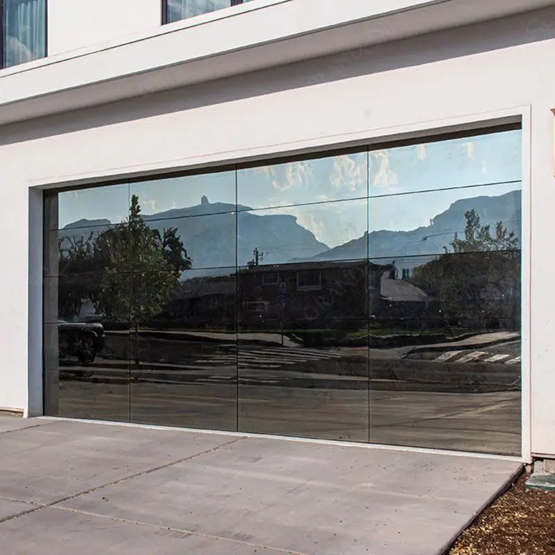 Automatic Easy Operation Luxury Style Customized Metal Aluminum Sectional Residential Garage Door