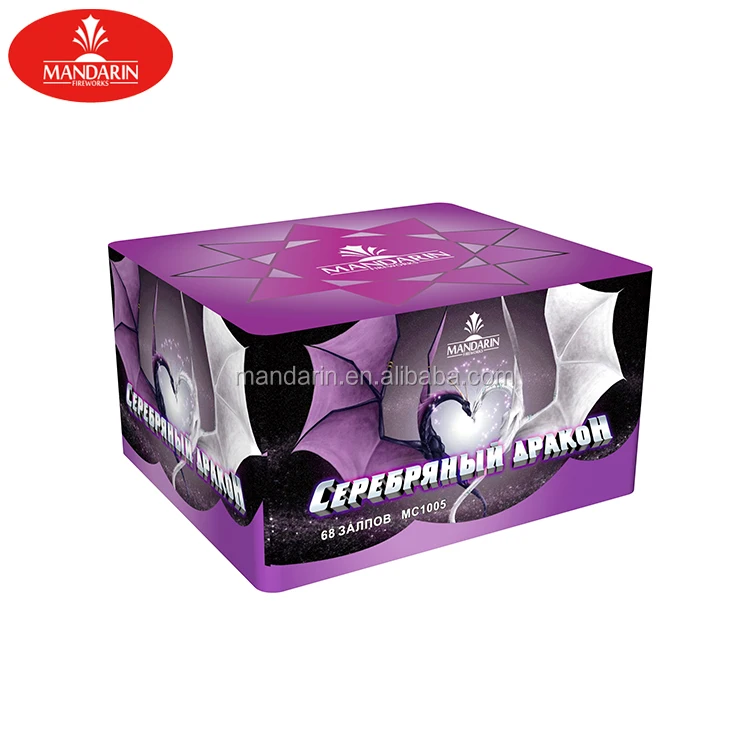 Mandarin customized new year fireworks petard 68 shots pyrotechnic Consumer Cake Fireworks