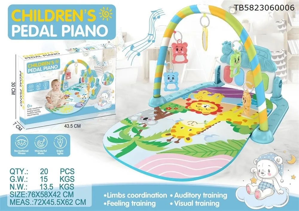 Konig Kids Music Piano Play Mat Gym Baby Toys 0-12 Months Baby Activity Mat jouer pour enfant Baby Playmats