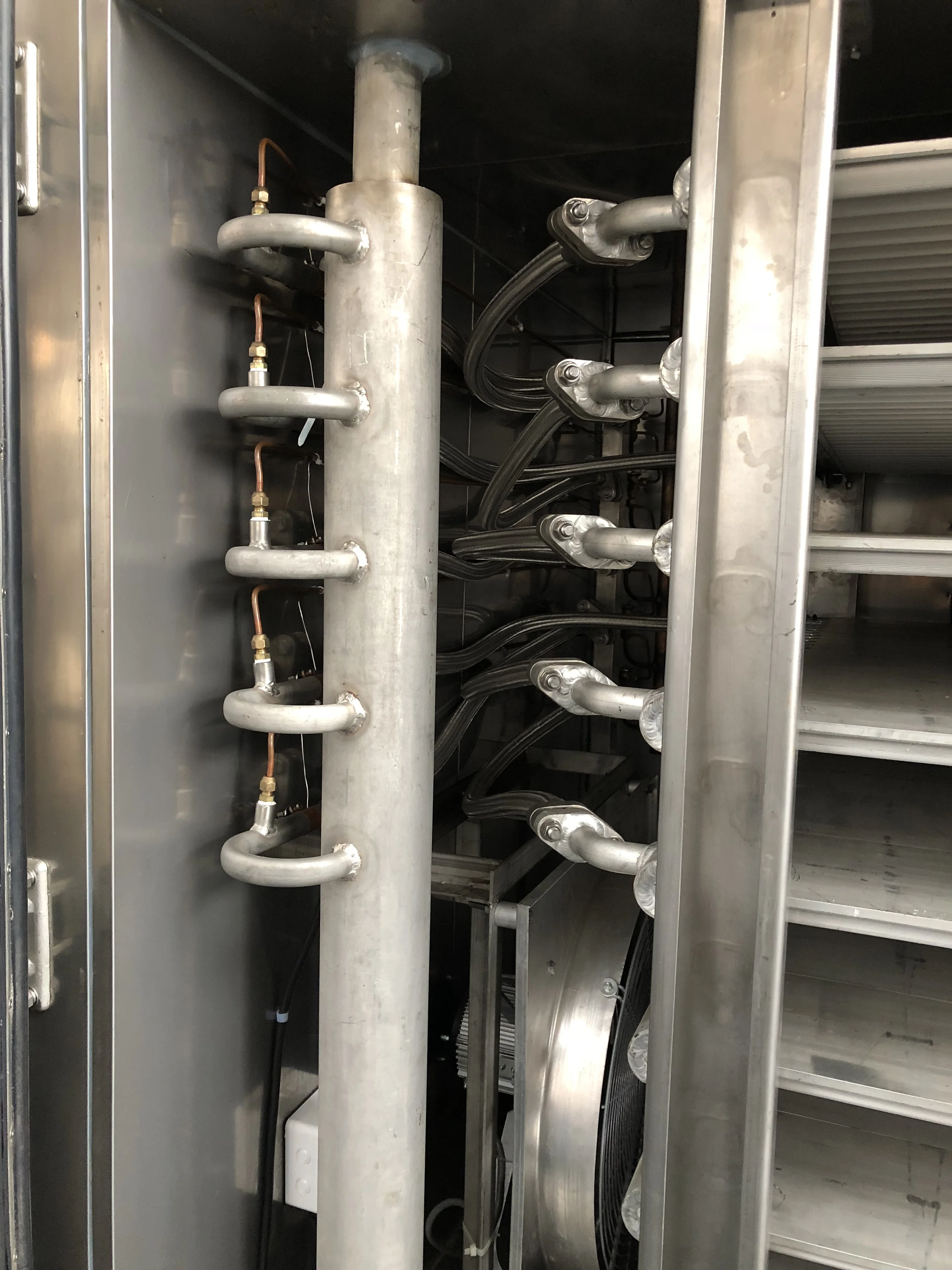 Небольшая морозильная камера Быстрая замораживание для блочной полуконтактной морозильной камеры