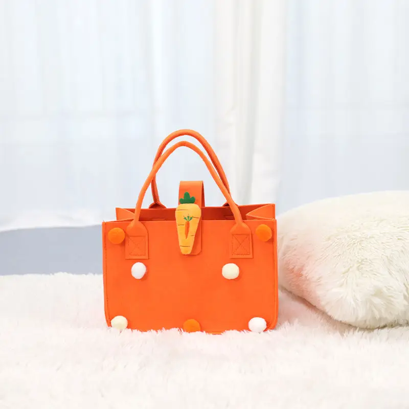 Cartoon felt bag hand gift bag  DIY felt gift bag wholesale