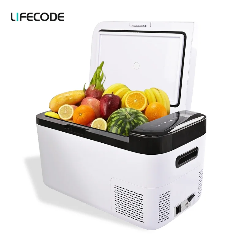 Factory Direct Selling  App Control Car Portable Fridge Freezer Refrigerator with compressor 120V adaptor