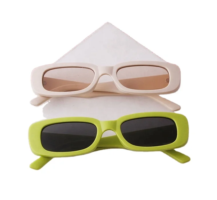 3550 Small Framed Rectangle Plastic Gafas De Sol Private Label Vintage Trendy Sun Glasses Sunglasses Mens shades