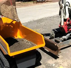 Construction Transportation Mini Crawler Dumper With Hydraulic Lift  Transporter Crawler Dumper