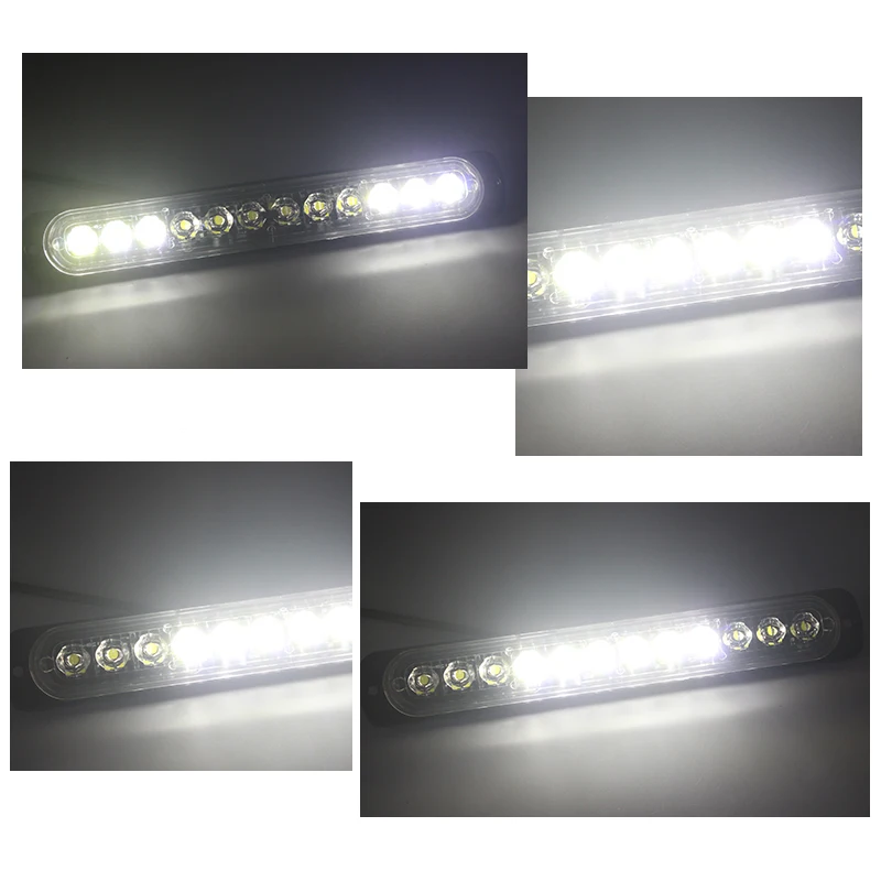 New Emergency Vehicles Side 12v LED flash Light Amber Truck Strobe LED Flashing Light