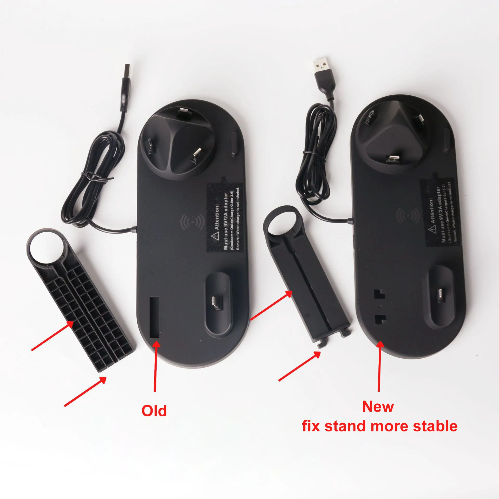 10W 4 in 1 Carregador Wireless Charger Charge Smartphone Docking Charging Station Stand Pad Fast Mobile Phone Charger