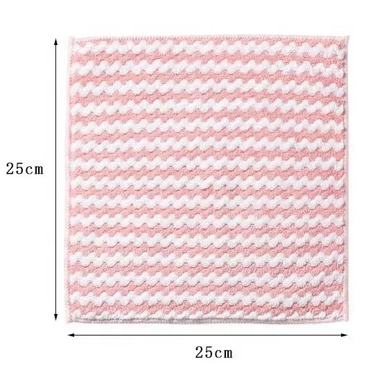 Fast shipping Towel Absorbent Kitchen Cleaning Cloth Non-stick Oil Dish Towel Rags Napkins Tableware Household Cleaning