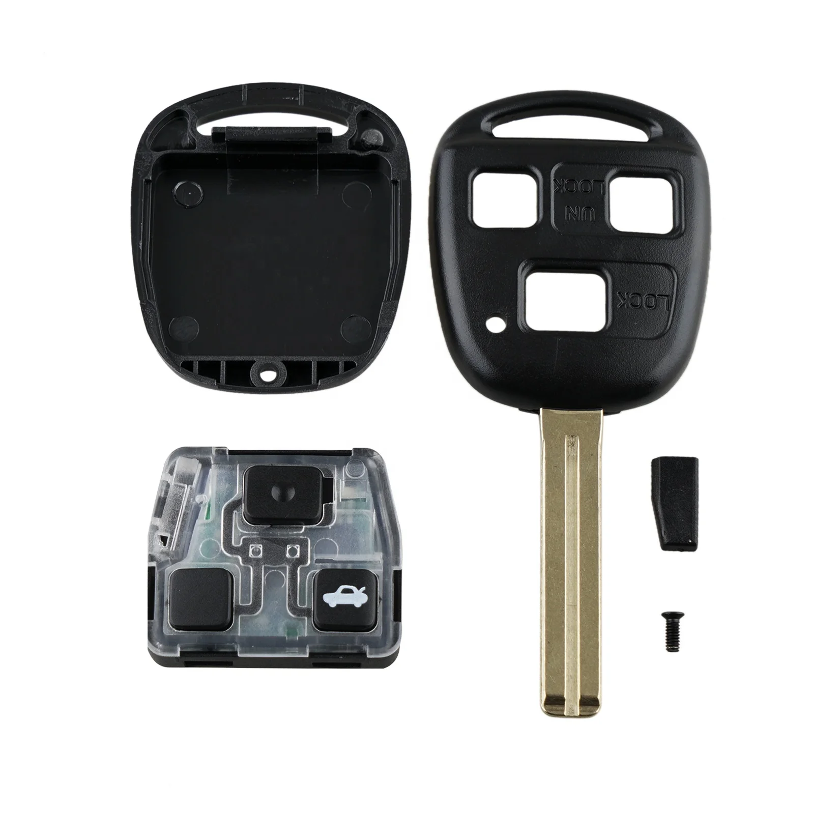 Wholesale OEM 3 Buttons Car Key Fob Remote For 2003 2004 2005 Lexus ES300 GS300 GS400 GS430 IS300 315MHz HYQ1512V Chip:ID 4C