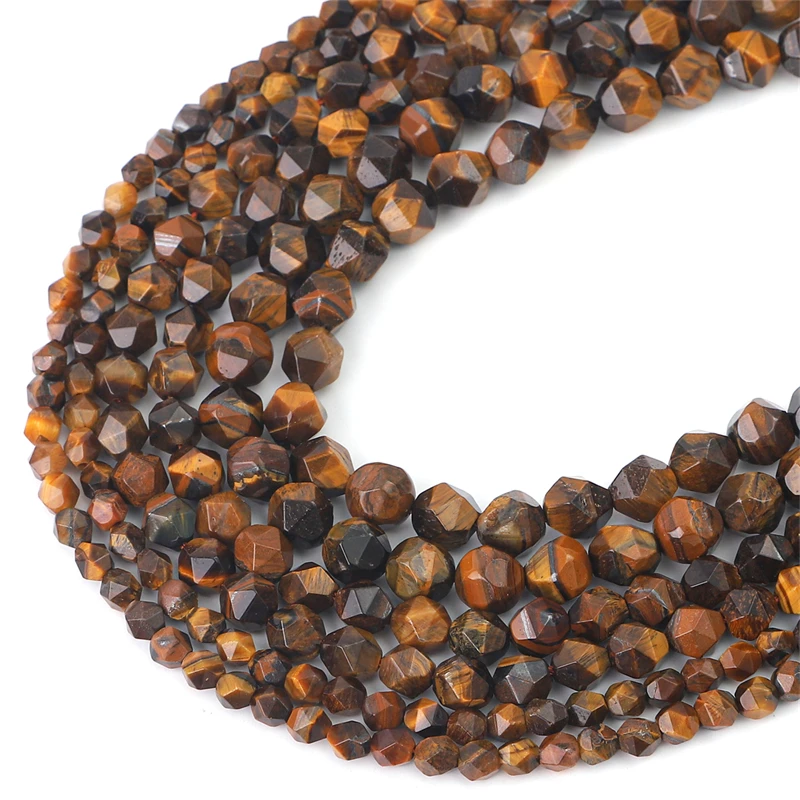 Hot Sale Natural Precious Gemstone Beads 8mm Popular Banded Faceted Colorful Agate Loose Stone Beads for Jewelry Bracelet Making