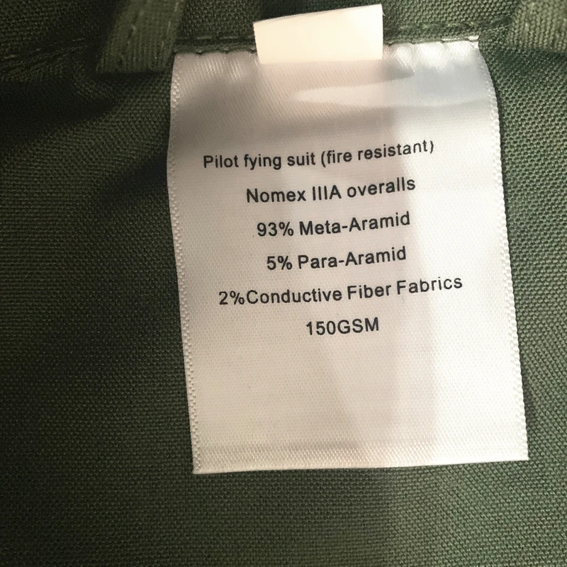 
Aramid Fire Resistant Pilot Fying Suit 