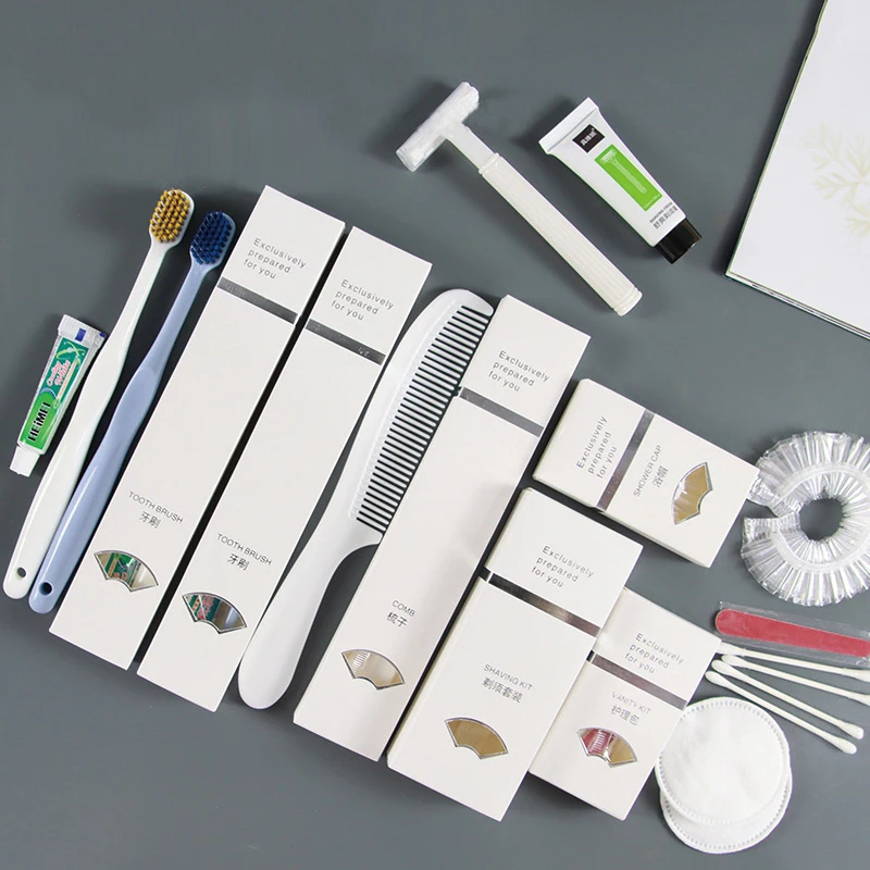 Hotel Supplies China Manufacturer Wholesale Price Hotel Toiletries Accepted Customized Hotel Amenities Set
