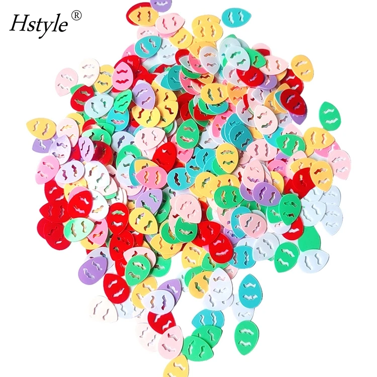 15G Easter Confetti Colorful Table Confetti Bunny Chick and Eggs Shape Confetti for Easter Party Decorations DIY Craft HS1284