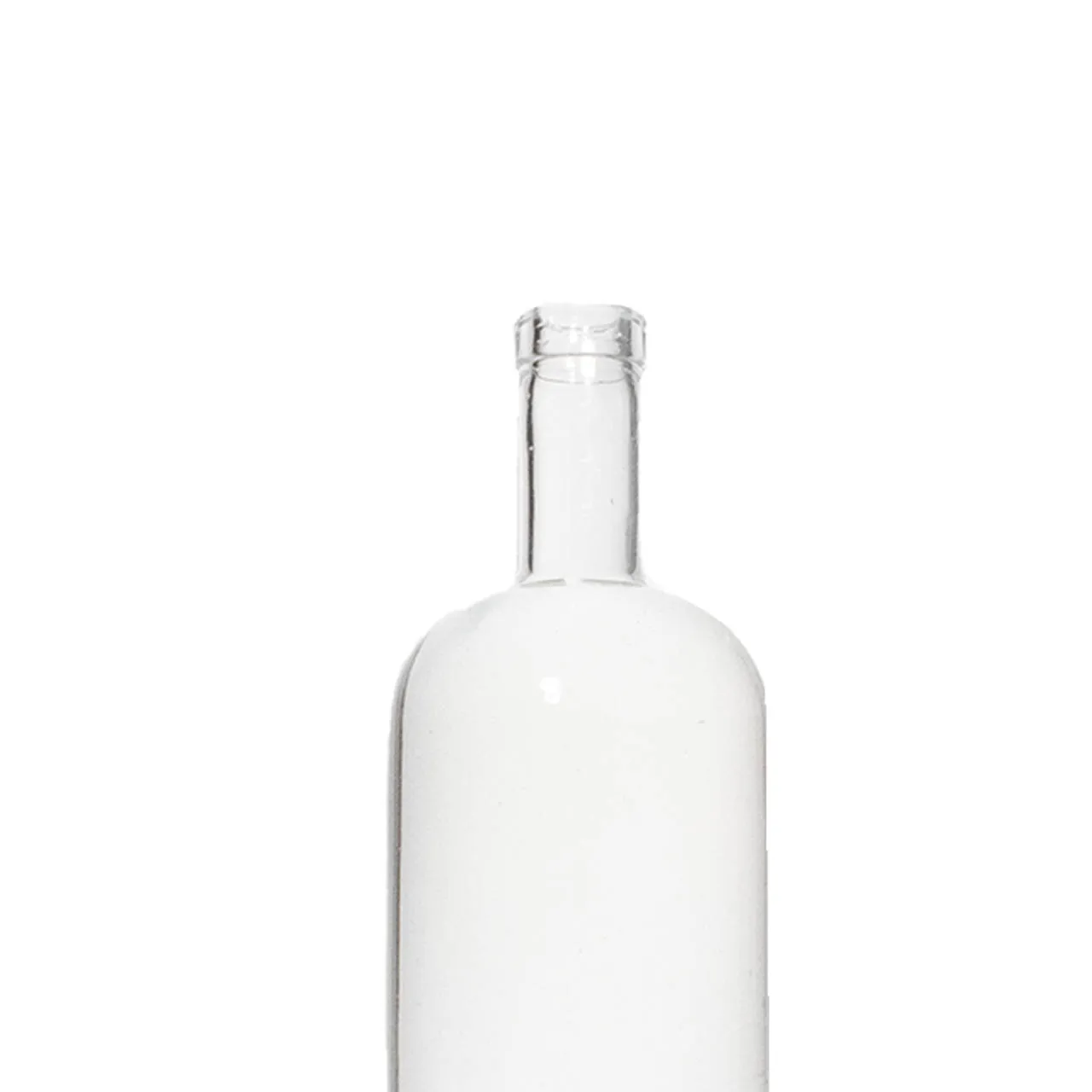 Wholesale 375ml 500ml 750ml 1L custom shape bottle spirits whisky wine glass bottle with glass lid