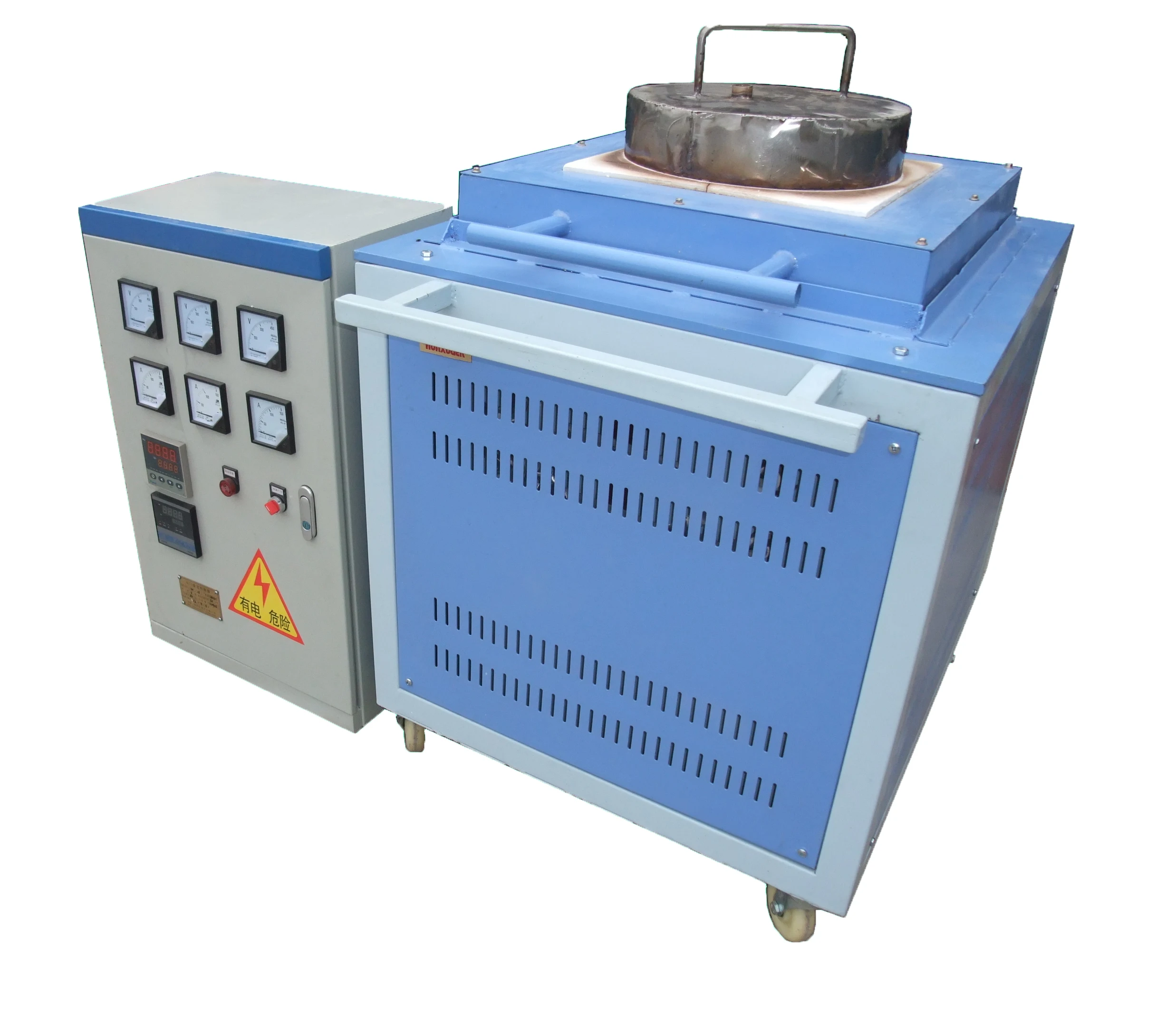 High temperature melting resistance furnace  with crucible