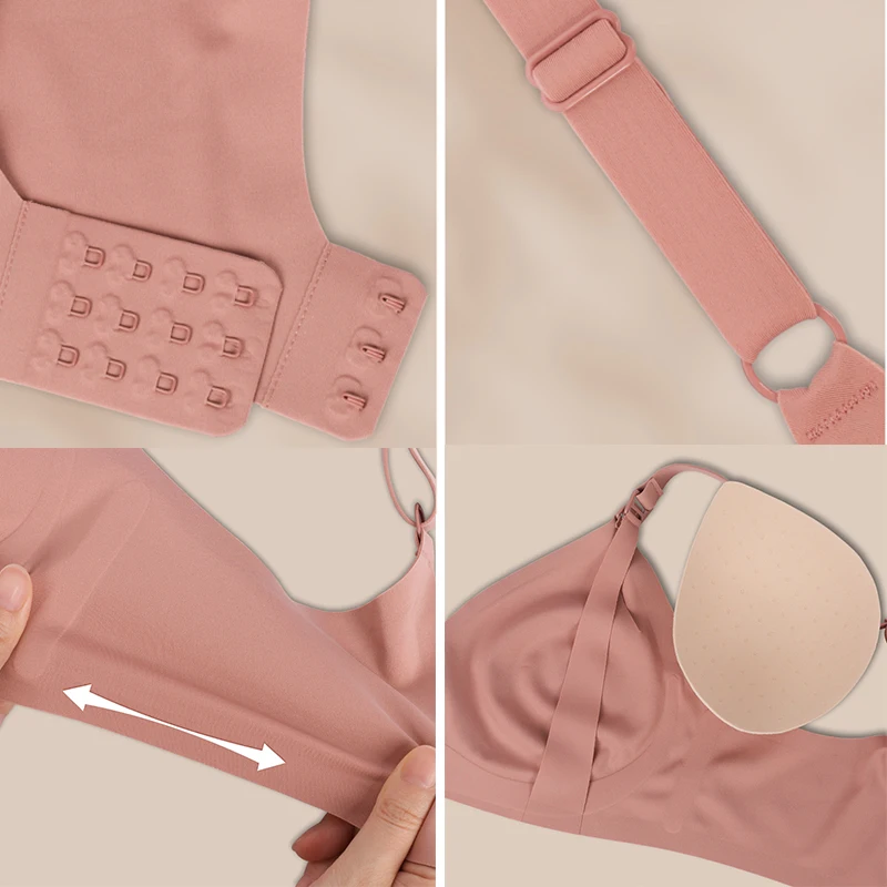 Good Quality Wireless Front Open Breastfeeding Maternity Nursing Bras Seamless Maternity Bralette Jelly Bra Women Nursing Bra