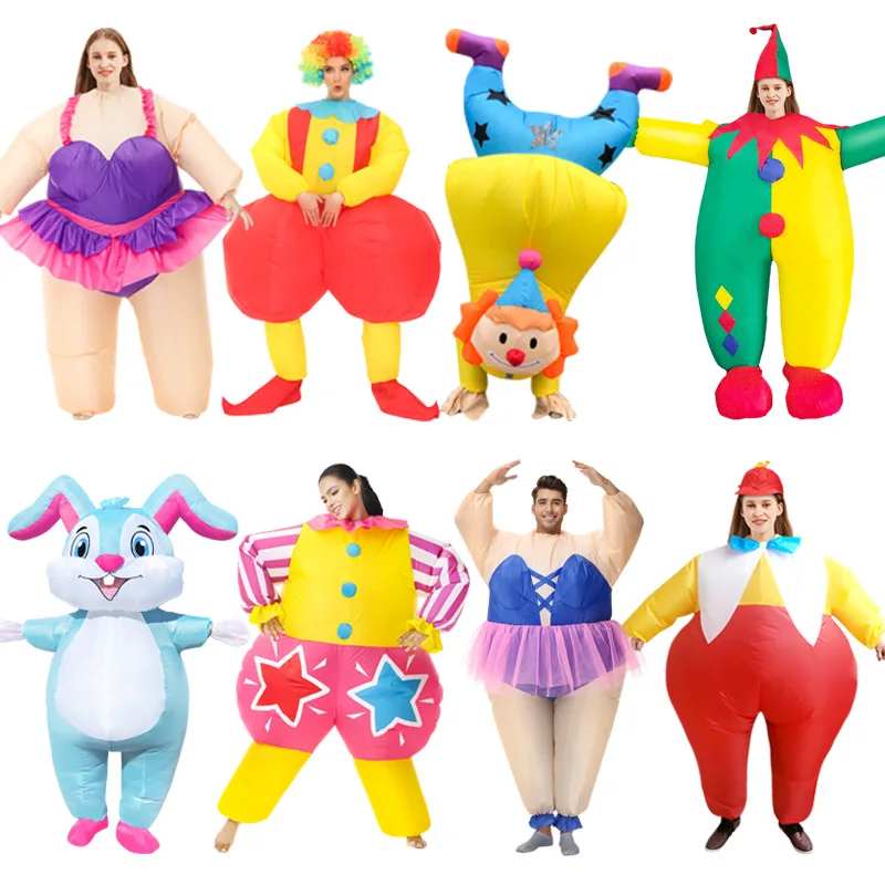 Wholesale Blow Up Funny Inflatable Costume christmas snowman mascot for Adult Kids Halloween Carnival Party Dress Up