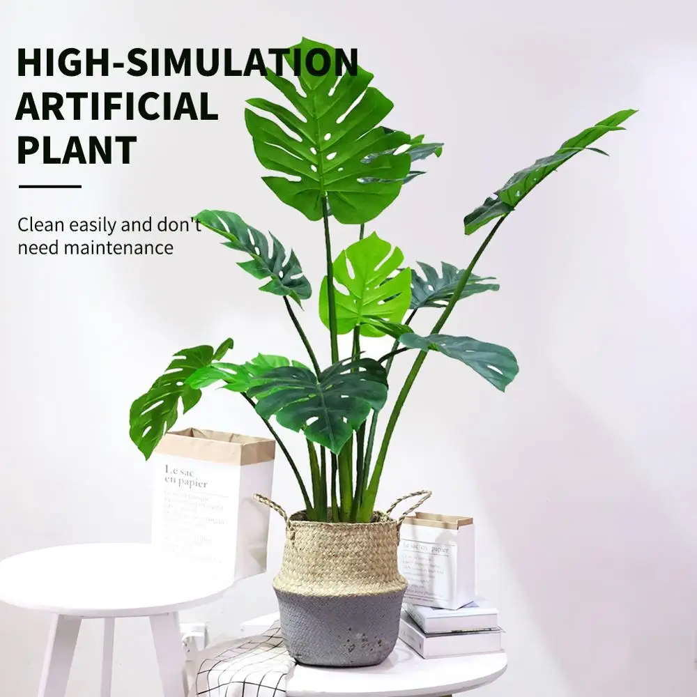 wholesale artificial plants monstera albo plants green plant trees