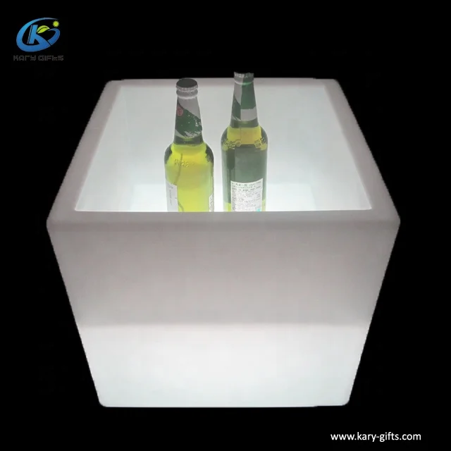 Party Plastic Led Glow LOUNGE CHAIR Cube Furniture