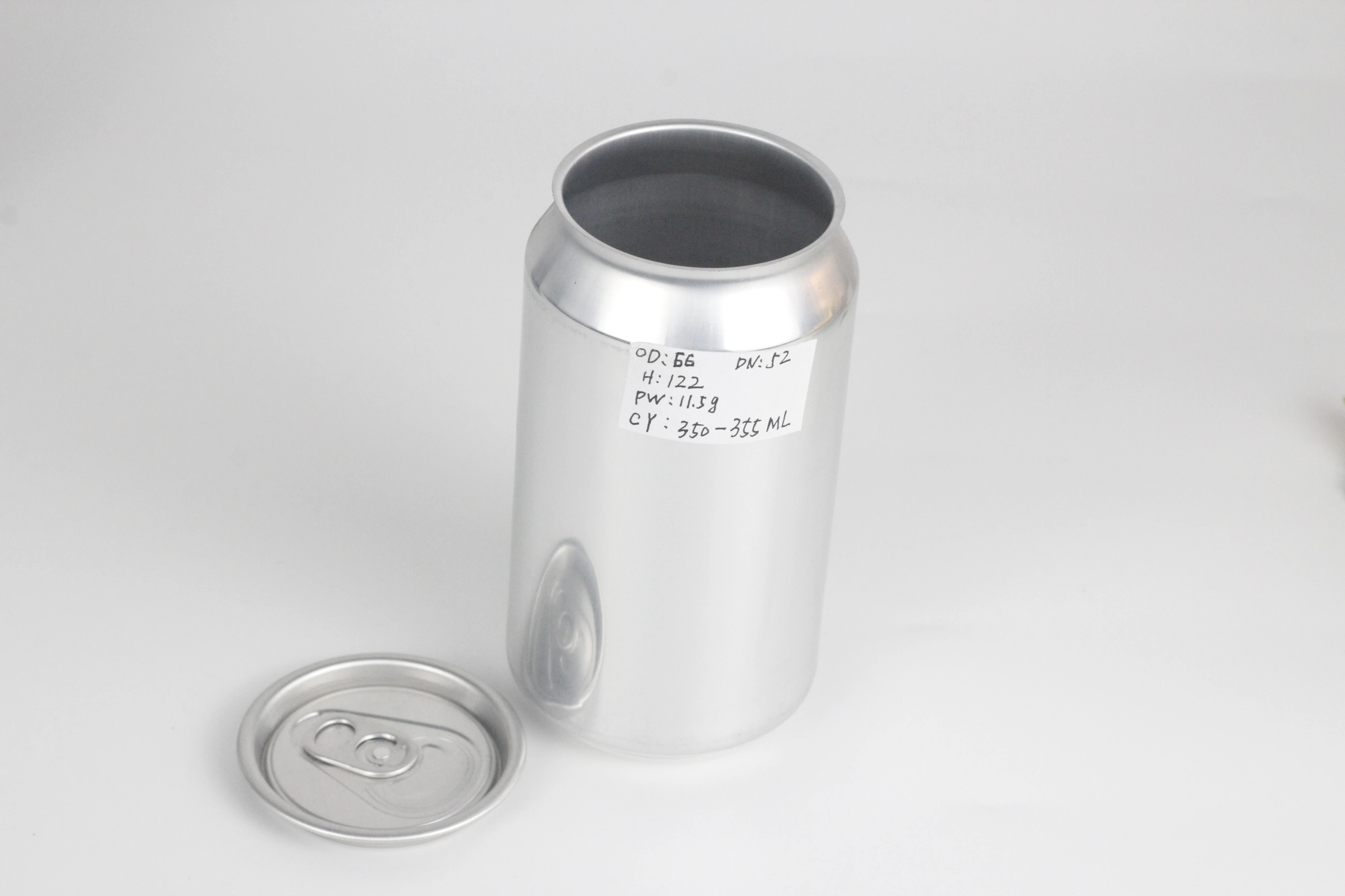 
Custom shrinking sleeves aluminum cans with lids 12oz 16oz for Small Quantity Food grade round metal tea tin box for loose tea 