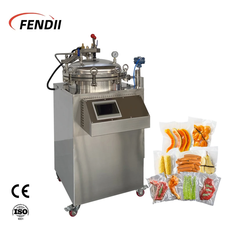 Food/mushroom Sterilization Equipment 75l/100l/150l Canned Food Glass Jar Food steam Retort Autoclave counter pressure autoclave