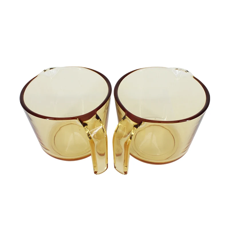 Гарантия качества, кружка для чая из янтарного стекла, многоразовые стеклянные кружки, кружка для кофе из прозрачного стекла